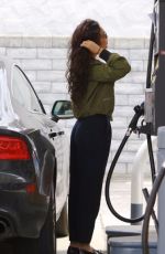 VANESSA HUDGENS at a Gas Station in Studio City 05/23/2016