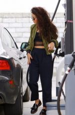 VANESSA HUDGENS at a Gas Station in Studio City 05/23/2016