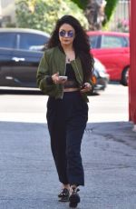VANESSA HUDGENS at a Gas Station in Studio City 05/23/2016