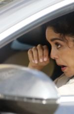 VANESSA HUDGENS Out in Her Car in West Hollywood 05/06/2016