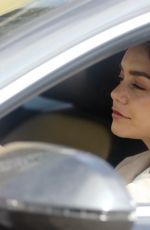 VANESSA HUDGENS Out in Her Car in West Hollywood 05/06/2016