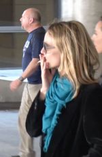 VANESSA PARADIS Smokes a Cigarette at LAX Airport in Los Angeles 05/25/2016