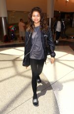 ZENDAYA COLEMAN at Los Angeles International Airport 05/01/2016