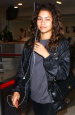 ZENDAYA COLEMAN at Los Angeles International Airport 05/01/2016