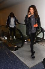 ZENDAYA COLEMAN at Los Angeles International Airport 05/01/2016