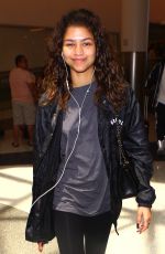 ZENDAYA COLEMAN at Los Angeles International Airport 05/01/2016