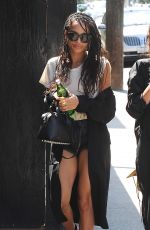 ZOE KRAVITZ Out for Lunch in Los Angeles05/26/2016