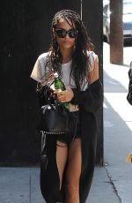ZOE KRAVITZ Out for Lunch in Los Angeles05/26/2016