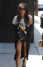ZOE KRAVITZ Out for Lunch in Los Angeles05/26/2016