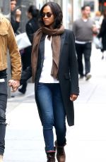 ZOE SALDANA Out and About in New York 05/03/2016