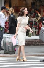 ZOEY DEUTCH on the Set of 