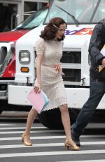 ZOEY DEUTCH on the Set of 