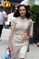 ZOEY DEUTCH on the Set of 