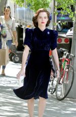 ZOEY DEUTCH on the Set of 