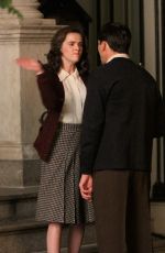 ZOEY DEUTCH on the Set of 