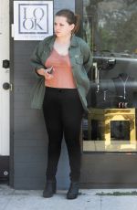 ABIGAIL BRESLIN Smoking Outside Look in West Hollywood 06/25/2016