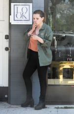ABIGAIL BRESLIN Smoking Outside Look in West Hollywood 06/25/2016