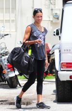 ADRIANA LIMA Leaves 5th Street Gym in Miami Beach 08/04/2016