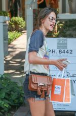ALESSANDRA AMBROSIO in Cut Off Out in Santa Monica 06/21/2016