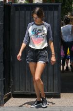 ALESSANDRA AMBROSIO in Cut Off Out in Santa Monica 06/21/2016