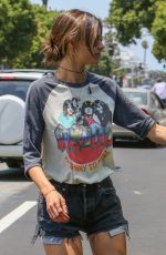 ALESSANDRA AMBROSIO in Cut Off Out in Santa Monica 06/21/2016