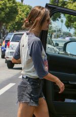 ALESSANDRA AMBROSIO in Cut Off Out in Santa Monica 06/21/2016