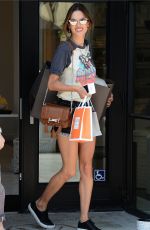 ALESSANDRA AMBROSIO in Cut Off Out in Santa Monica 06/21/2016