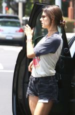 ALESSANDRA AMBROSIO in Cut Off Out in Santa Monica 06/21/2016