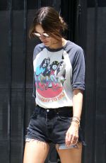 ALESSANDRA AMBROSIO in Cut Off Out in Santa Monica 06/21/2016