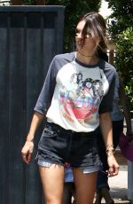 ALESSANDRA AMBROSIO in Cut Off Out in Santa Monica 06/21/2016