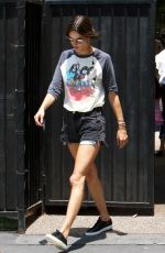 ALESSANDRA AMBROSIO in Cut Off Out in Santa Monica 06/21/2016