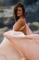 ALESSANDRA AMBROSIO on the Set of a Photoshoot 06/10/2016