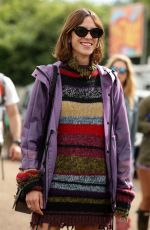 ALEXA CHUNG at 2016 Glastonbury Festival at Worthy Farm in Glastonbury 06/25/2016
