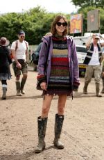 ALEXA CHUNG at 2016 Glastonbury Festival at Worthy Farm in Glastonbury 06/25/2016