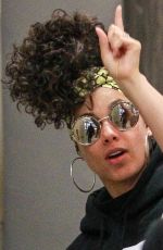 ALICIA KEYS Arrives at BBC Radio 1 Studios in London 06/03/2016