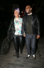 ALICIA KEYS Leaves Novikov Restaurant in London 06/01/2016