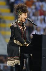 ALICIA KEYS Performs at UEFA Champions League Final Match in Milan 05/28/2016