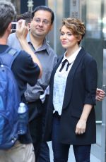 ALYSSA MILANO Leaves SiriusXM Studios in New York 06/20/2016