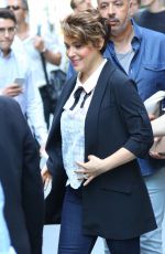 ALYSSA MILANO Leaves SiriusXM Studios in New York 06/20/2016