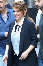 ALYSSA MILANO Leaves SiriusXM Studios in New York 06/20/2016