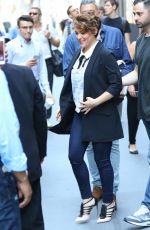 ALYSSA MILANO Leaves SiriusXM Studios in New York 06/20/2016