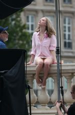AMANDA SEYFRIED on the Set of a Photoshoot in Paris 06/22/2016