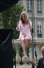 AMANDA SEYFRIED on the Set of a Photoshoot in Paris 06/22/2016