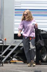 AMANDA SEYFRIED on the Set of 