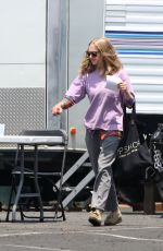 AMANDA SEYFRIED on the Set of 