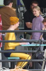 AMANDA SEYFRIED on the Set of 