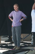 AMANDA SEYFRIED on the Set of 