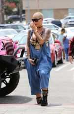 AMBER ROSE at Cheesecake Factory in Canoga Park 06/10/2016