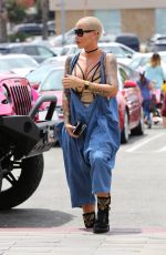 AMBER ROSE at Cheesecake Factory in Canoga Park 06/10/2016