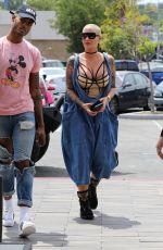 AMBER ROSE at Cheesecake Factory in Canoga Park 06/10/2016
